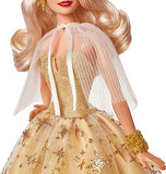 2023 Holiday Barbie Doll, Seasonal Collector Gift, Barbie Signature, Golden Gown and Displayable Packaging, Blond Hair