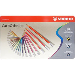 Stabilo CarbOthello Chalk-Pastel Colored Pencil, 4.4 mm - 48-Color Set