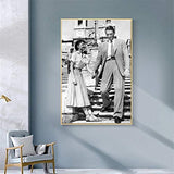 DOLUDO Classic Movie Canvas Poster Prints Roman Holiday Wall Art Pictures Painting for Living Room Bedroom Decor No Frame 16x24inch