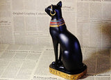 9.5" Ancient Egypt Kitty Egyptian Bastet Cat Goddess Statue Collectible Bastet Sculpture (9.5"