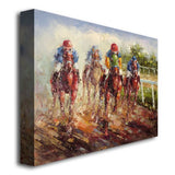 Kentucky Derby by Master's Art, 22x32-Inch Canvas Wall Art