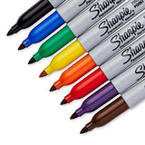 Sharpie Permanent Marker Fine Tip [30217PP] 8 Count (Pack of 3) 24 Markers Total