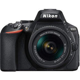 Nikon D5600 DSLR Camera with 18-55mm Lens (1576) + Nikon 70-300mm Lens + 64GB Card + Case + Corel Photo Software + EN-EL14 A Battery + HDMI Cable + Cleaning Set + More (International Model) (Renewed)