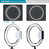 Neewer Ring Light Kit:18"/48cm Outer 55W 5500K Dimmable LED Ring Light, Light Stand, Carrying Bag for Camera,Smartphone,YouTube,TikTok,Self-Portrait Shooting, Black, Model:10088612