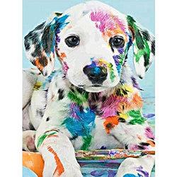 DIY 5D Diamond Painting Kits for Adults Full Drill Diamond Painting Crystal Diamond Arts Crafts for Fathers Day Gifts Home Wall Decor - Dalmatian Dog (16 x 12 in)