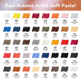Paul Rubens Oil Pastels, 50 Colors Artist Soft Oil Pastels+Professional Soft Pastels, Handmade 40 Vibrant Colors Chalk Pastels, Suitable for Artists, Beginners, Students, Art Painting Drawing