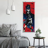 Anime Scroll Poster for Character Pattern - Fabric Prints 60 cm x 90 cm | Premium and Artistic Anime Theme Gift | Japanese Manga Hanging Wall Art Room Decor