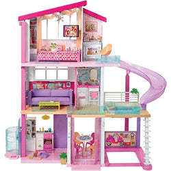  Barbie Dreamhouse Dollhouse with Pool, Slide and Elevator