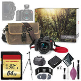 Leica V-LUX (Typ 114) Digital Camera Explorer Kit - 64GB - Memory Card Wallet - Reader - Battery x2-72" Tripod - Case