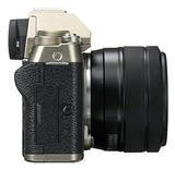 Fujifilm X-T100 Mirrorless Digital Camera w/XC15-45mmF3.5-5.6 OIS PZ Lens - Champagne Gold
