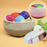 T-Shirt Yarn Fettuccini Zpagetti Style Crocheting Ribbon Yarn Knitting Yarn Ball Macrame T-Yarn Thick Fabric Yarn Soft White