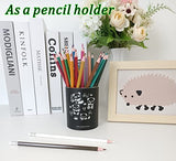 Valley of Rain & Forest black durable pencil & pen holder for desk, a practical, cute aluminum alloy holder that doesn't seem to get old (Joyful bamboo lovers)