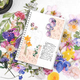 RISYPISY 80Pcs Scrapbooks Vintage Stickers, 4 Stickers Pack Flower and Plant Sticker for Journaling, Resin Art, Cup, Bottles, Notebook, Laptop