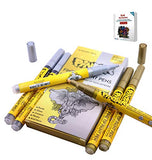 PINTAR Premium Acrylic Paint Pens - 3 Gold & 3 Silver(6-Pack) Extra Fine Tip(0.7) Rock Painting, Ceramic Glass, Wood, Paper, Fabric, Water Resistant Paint Set, Surface Pen, Craft Supplies, DIY Project