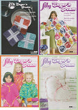 Lily Sugar n' Cream Variety Assortment 6 Pack Bundle 100% Cotton Medium 4 Worsted with 4 Patterns (Asst 62)