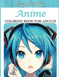 Anime Coloring Book for Adults: Anime Coloring Book for Adults fun easy and unique design for stress relief and relaxation