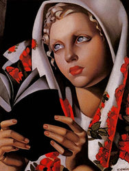 Tamara de Lempicka - Polish Girl (La Polonaise), Canvas Art Print by YCC, Size 18x24, Non-Canvas Poster Print