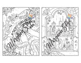 The Witch's Cottage: An Adult Coloring Book Featuring a Beautiful Witch in Her Cottage Life with Magical Potions, Spooky Spells, Mysterious Plants and Much More
