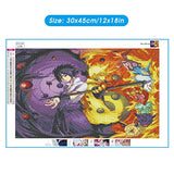 Naruto Anime Diamond Painting Anime Diamond Art Kits for Children Full Drills for Room Wall Decor 18x12in