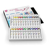 Acrylic Paint Set with Brushes Kit, 24 Color Paints and 15 Artist Brushes, Art Kits for Acrylic Painting for Kids and Adults (Beginners, Students or Professionals)