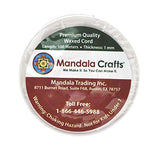 Mandala Crafts 1mm 109 Yards Jewelry Making Beading Crafting Macramé Waxed Cotton Cord Thread