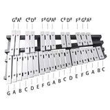 Mr.Power Foldable Glockenspiel Xylophone Vibraphone Percussion Instrument 30NOTES