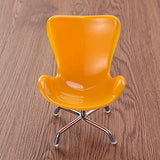 POPETPOP Egg Chair Armchair Backrest Swivel Toy for Dolls 1:6 Barbies Dollhouse Miniatures Furniture (Yellow)
