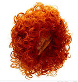 1/4 BJD SD Doll Wig Synthetic Long Straight Short Orange Red Deep Curly BJD Doll Wig Size for 1/4