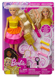 Barbie Ultimate Curls Blonde Doll and Hairstyling Playset with No-Heat Curling Iron and Curlers, Plus Hair Accessories, for Kids 3 to 7 Years Old