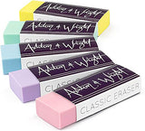 Ashton and Wright - Classic HB Pencils, 15cm Rulers, Erasers, Z-Grip Smooth - Pastel Set of 25