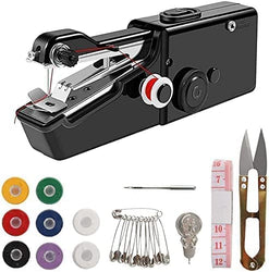 Handheld Sewing Machine, Hand Cordless Sewing Tool Mini Portable Sewing Machine, Essentials for Home Quick Repairing and Stitch Handicrafts (Black)