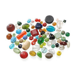 Bulk Buy: Darice DIY Crafts 1 lb Glass Beads Assorted Shapes, Colors and Sizes (3-Pack) 0726-70