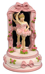 The San Francisco Music Box Company Ballerina and Bows Musical Figurine by