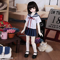 YILIAN 1/3 1/4 1/6 BJD Dolls Clothes Campus Style Sailor Suit Uniforms for BJD Girl Doll Outfit,1/4
