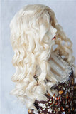 JD285 Long Blond Princess Wave Synthetic Mohair Doll Wigs YOSD MSD SD BJD Doll Accessories (8-9inch)
