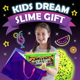 Original Stationery Glow in The Dark Slime Kit for Boys to Make Neon Crunchy Slime, Floam and Jelly Cube Slime, 39 Piece Kit with Lots of Glitter Add in’s, Slime Kit Gifts for Girls 10-12 Years Old