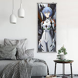 Anime Scroll Poster for Ayanami Rei - Fabric Prints 100 cm x 40 cm | Premium and Artistic Anime Theme Gift | Japanese Manga Hanging Wall Art Room Decor