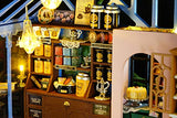 Flever Dollhouse Miniature DIY House Kit Creative Room with Furniture for Romantic Artwork Gift-Rose Garden Tea House