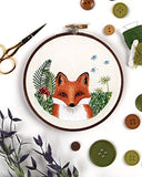 Animal Embroidery Workbook: Step-by-Step Techniques & Patterns for 30 Cute Critters & More (Landauer) Designs include Foxes, Sloths, Hedgehogs, Giraffes, Cats, Chickadees, Pandas, Bees, Flowers & More