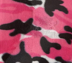 Velboa Fabric Faux Fake Fabric CAMOUFLAGE PINK / 60" Wide / Sold by the Yard