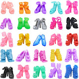 18INDC 11.5 Inch Girl Doll Clothes and Accessories 30Pcs Includes -5 Fashion Outfits 5 Fashion Skirts 10 Mini Dresses 10 Shoes for Girl Doll Casual Wear for Girls Ages 3 and Up