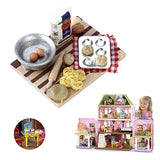 NUOLUX 1:12 Dollhouse Miniature Kitchen Mini Furniture Model Pastry Station Toy