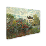 The Artist's Garden in Argenteuil Artwork by Claude Monet, 24 by 32-Inch Canvas Wall Art