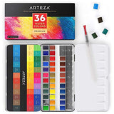Arteza Gouache and Watercolor Paint Bundle, Painting Art Supplies for Artist, Hobby Painters & Beginners