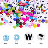 Beads for Bracelets, Farielyn-X 3000 Pcs 4mm Small Pony Seed Rainbow Beads with 1200 Pcs Alphabet Letter Beads for Friendship Bracelet Jewelry Making