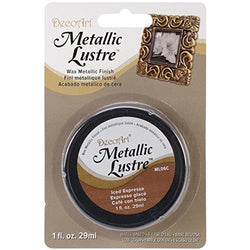 DecoArt Metallic Lustre Wax, 1-Ounce, Iced Espresso