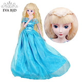 Cinderella and Her Shoes 1/3 BJD Doll 60cm 24 inch Girl Jointed Dolls Toy Full Set Skirt + Accessories + Doll + Shoes + Gift