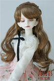 JD323 7-8inch 18-20CM Princess Braid Synthetic Mohair BJD Doll Wigs 1/4 MSD Doll Accessories (Brown)