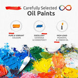 ZenART Non-Toxic Oil Paint Set for Professional Artists - 3 x 8 x 45ml Tubes - Bundle of Portrait, Essential and Impressionist Palette of Eco-friendly Paint with Exceptional Pigment and Lustrous Sheen
