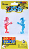 World's Smallest Rockem Sockem Robots - Miniature Version of The Classic Game - Fully Playable Official Replica of The Original - Blue and Red Boxing Robots Game